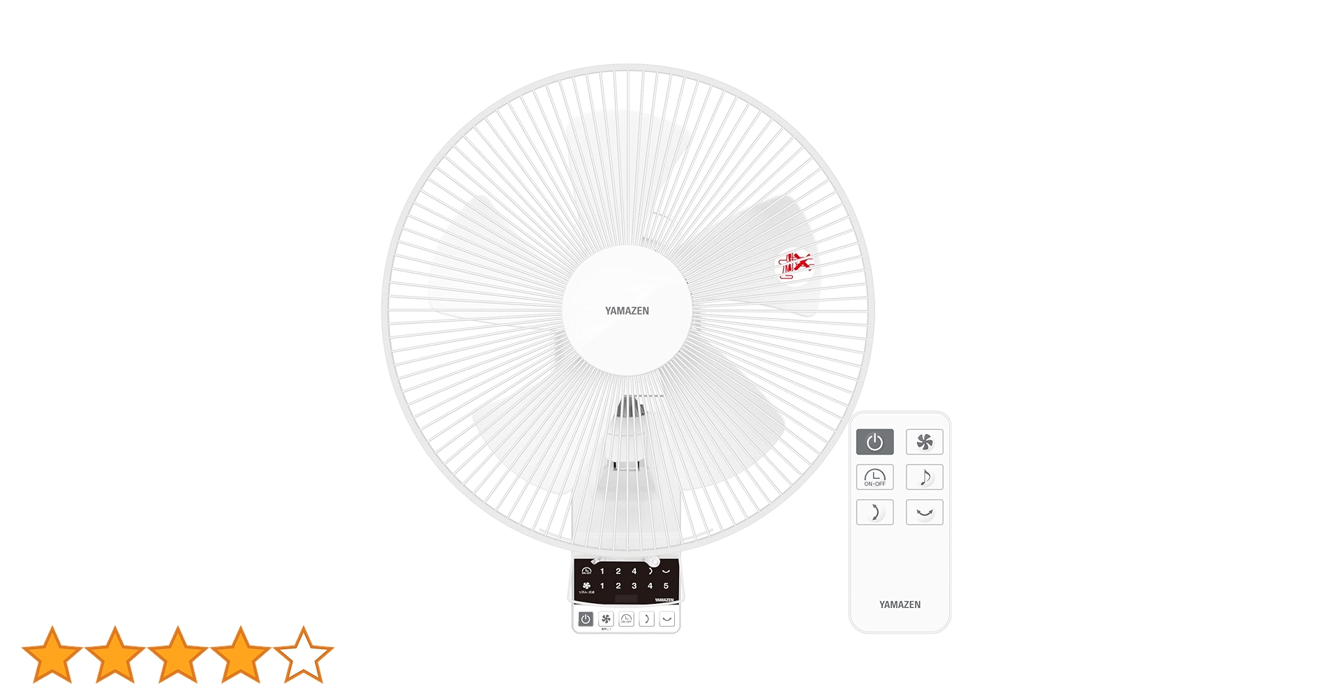 Amazon | [山善] 壁掛け扇風機 DCモーター搭載 (上下左右自動首
